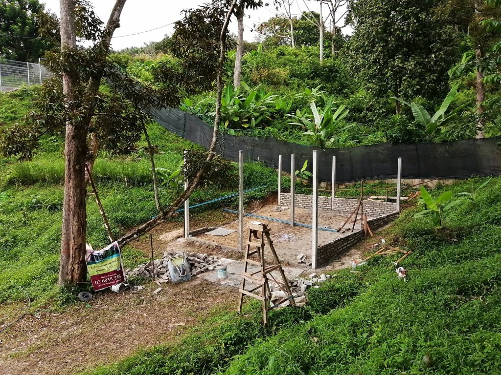 Construction of the roughly 350 sqf coop began in mid Dec 2020.