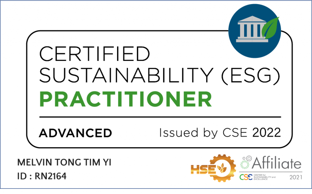 Certified Sustainability ESG Practitioner (Advanced Edition)