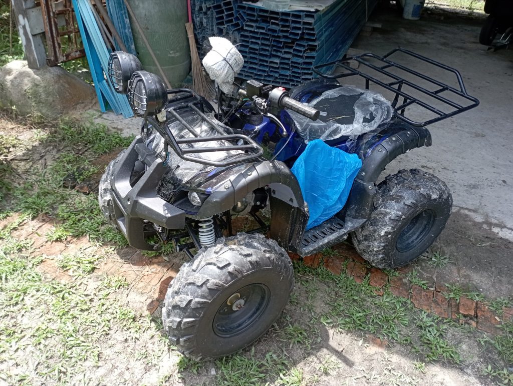 A little underpowered at 125cc for the farm's hilly terrain but have checked that the gear ratio can be improved/changed out to enable lower gear hill climb.